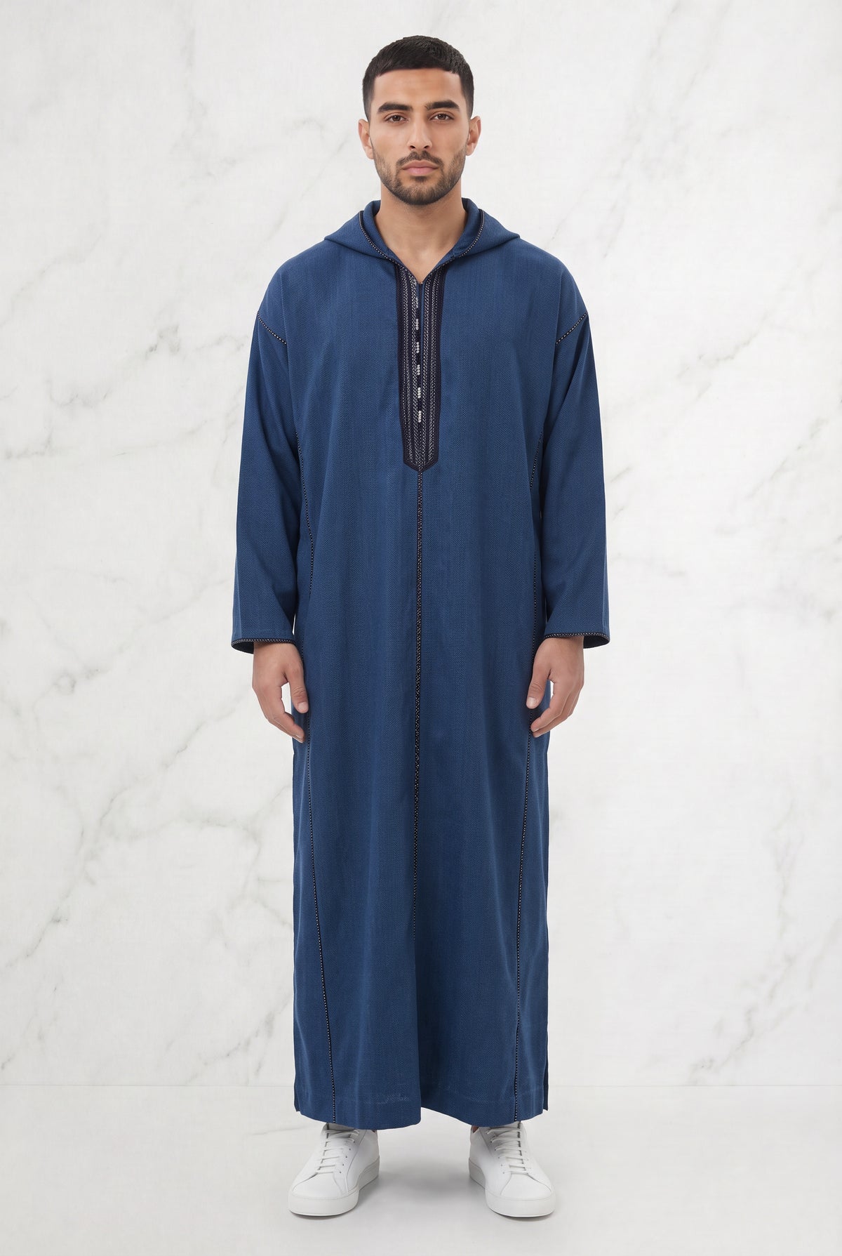 Moroccan Hooded Thobe Green