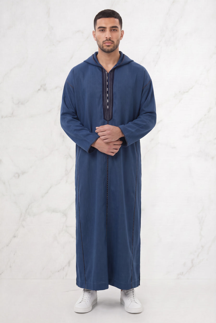 Moroccan Hooded Thobe Green