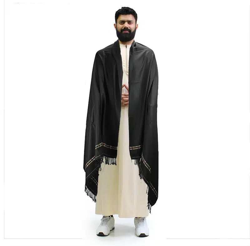Men's Premium Black Shawl