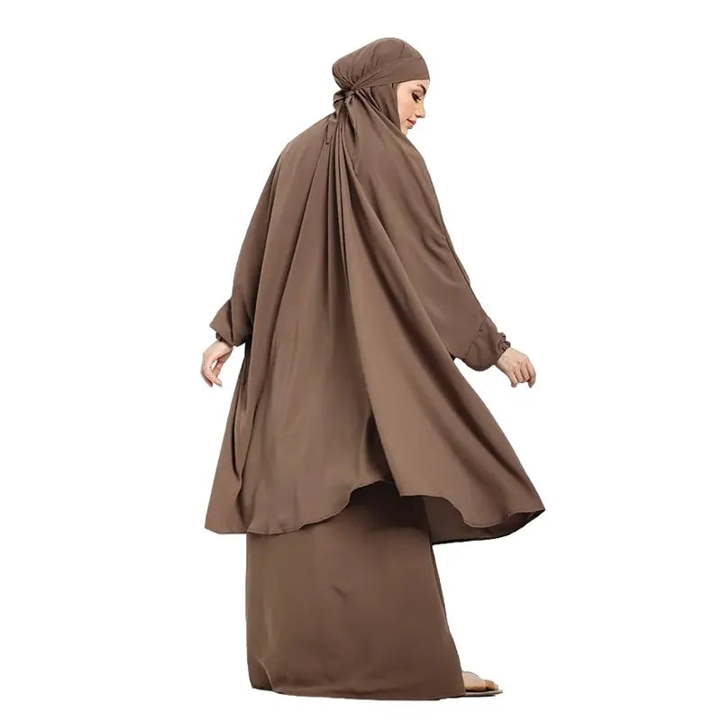 Two Piece Mocha Jilbab