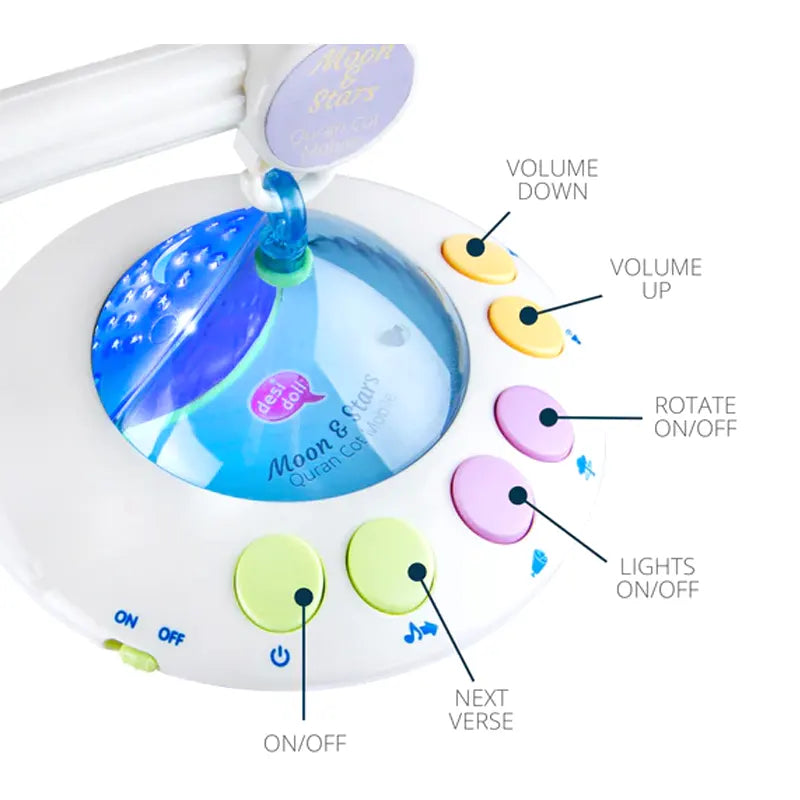 Moon and Star Quran Cot Mobile
