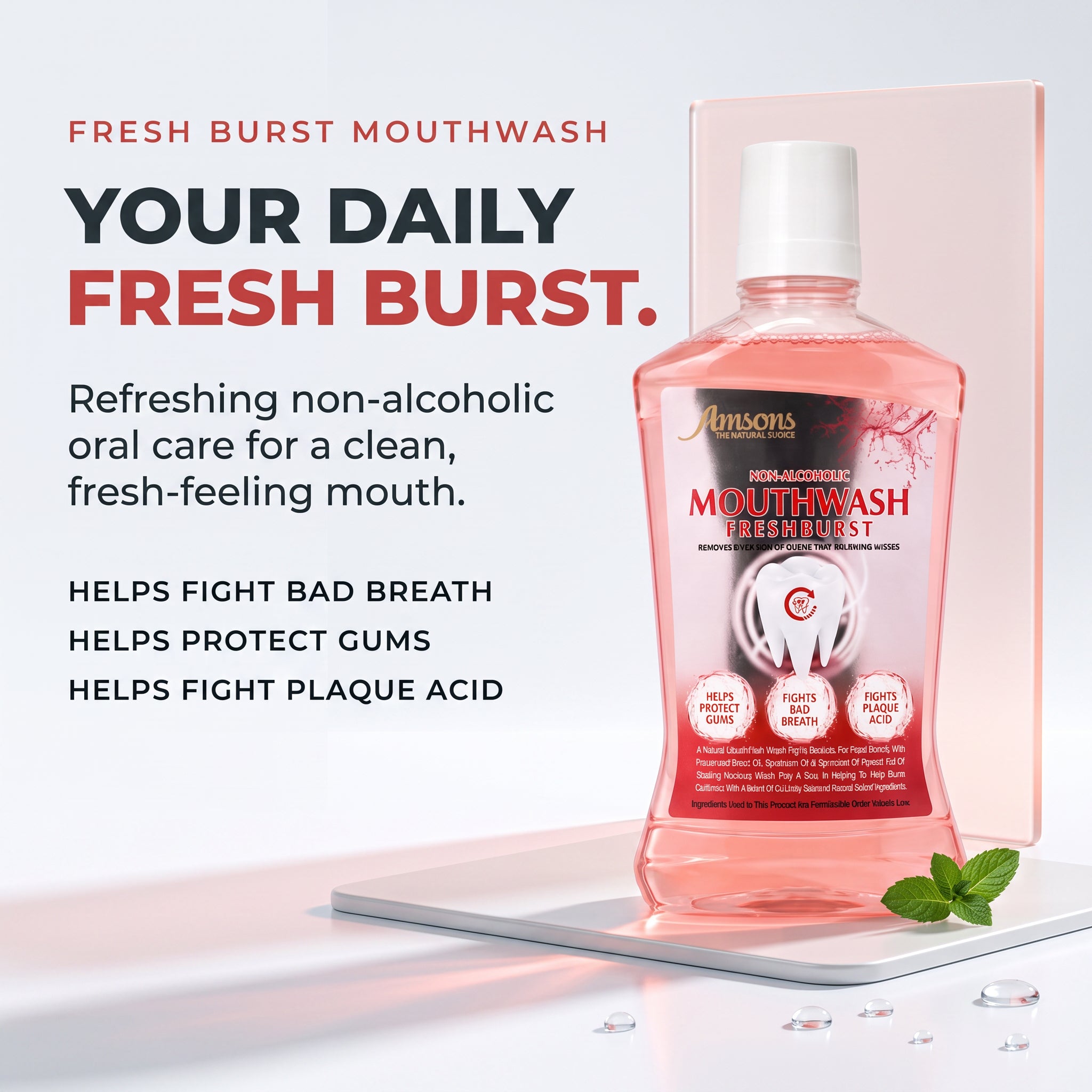 Non-Alcoholic Freshburst Mouthwash