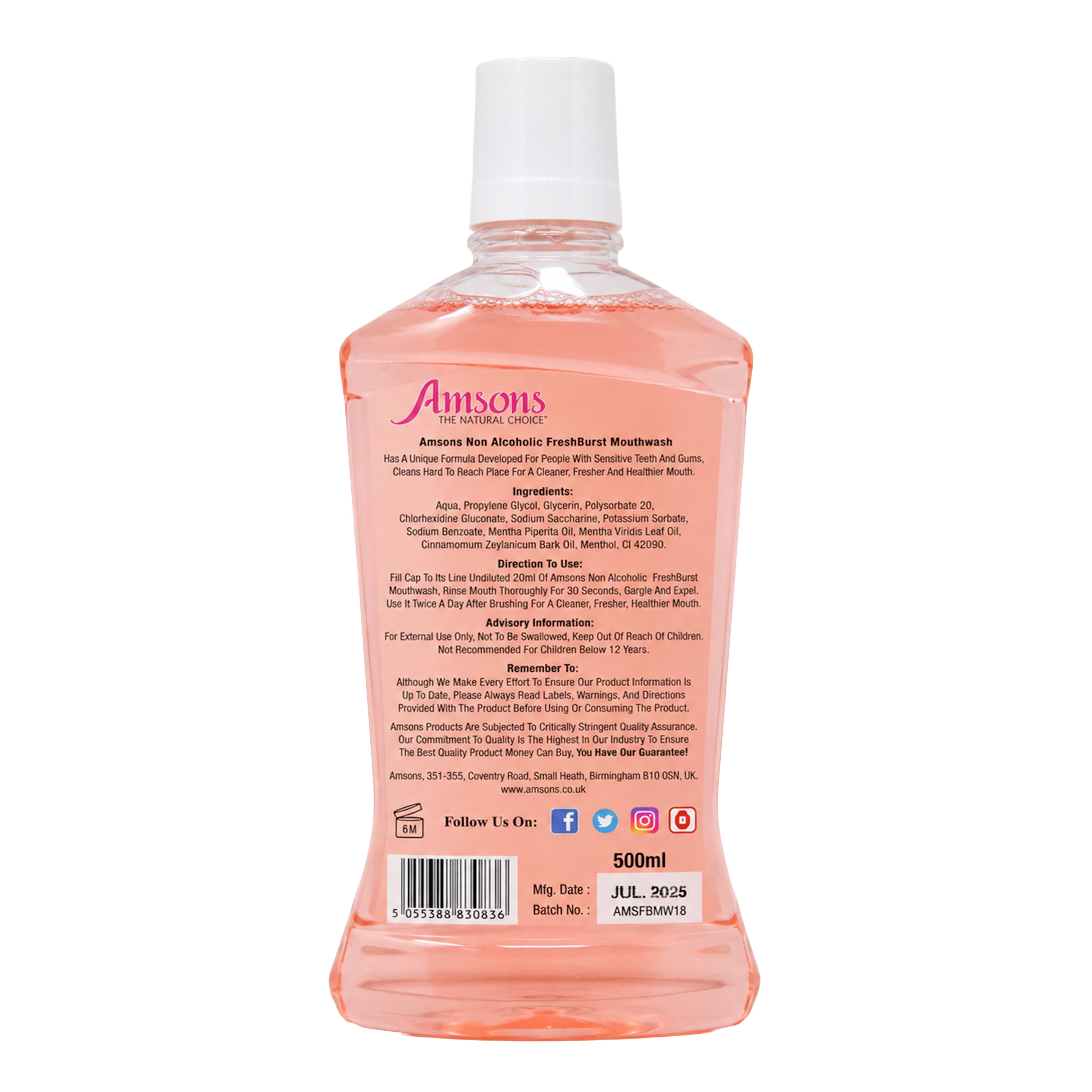 Non-Alcoholic Freshburst Mouthwash