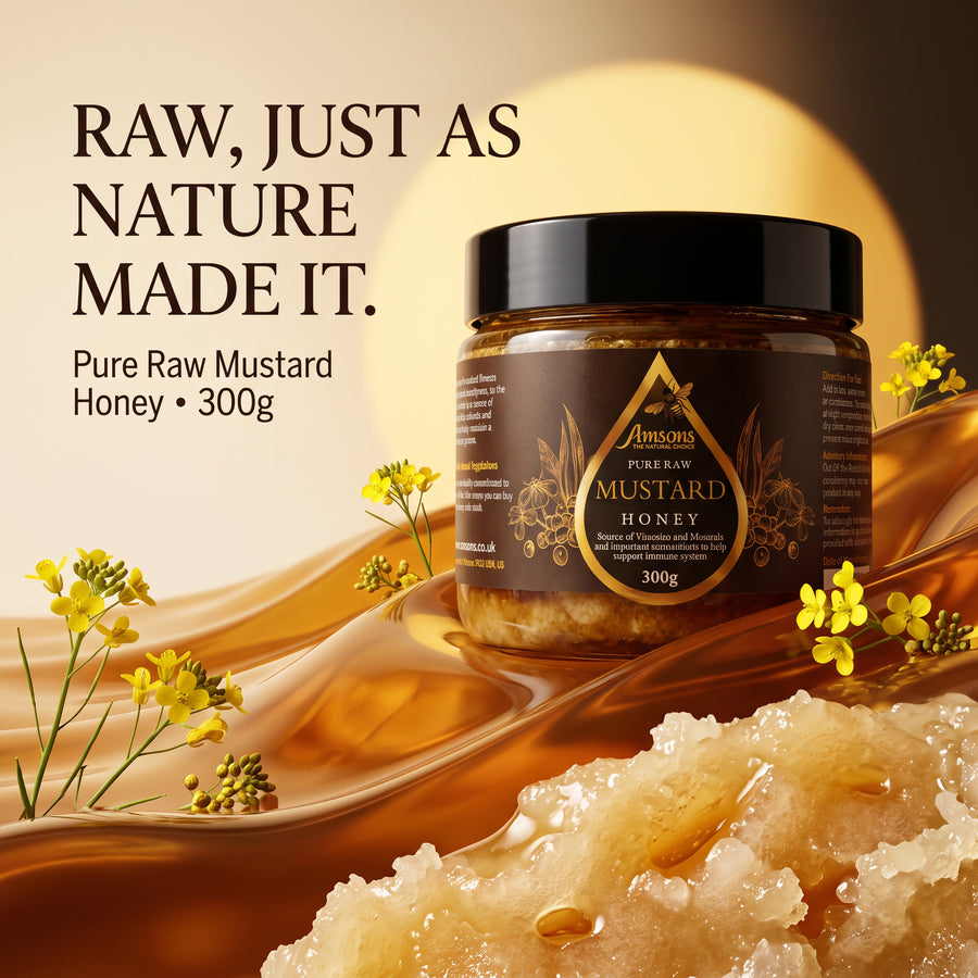 Pure Raw Mustard Honey 300g