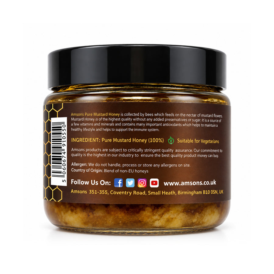 Pure Raw Mustard Honey 300g