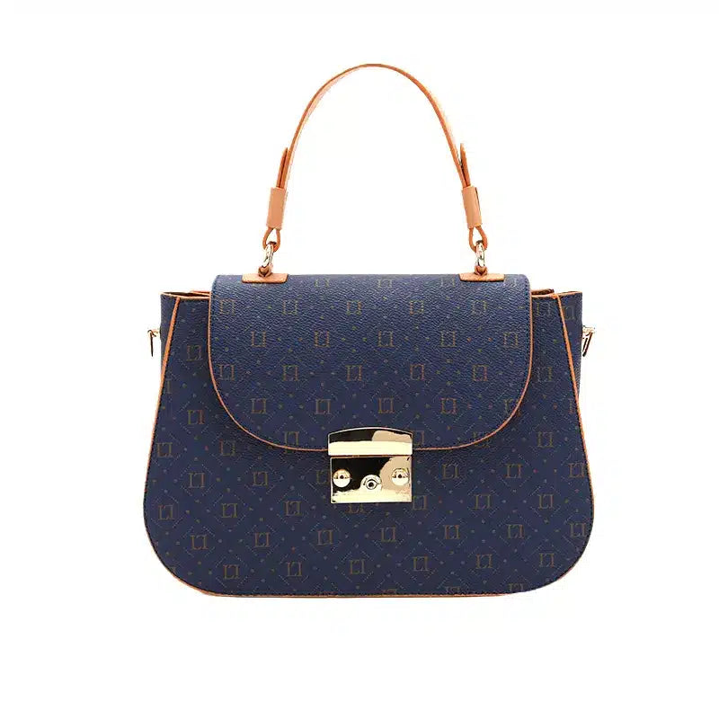Women's Navy Top Handle Designer Hand Bag Ref 930006