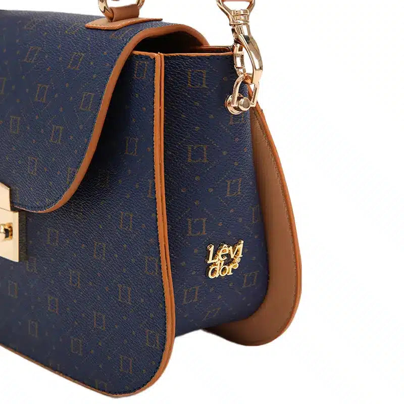 Women's Navy Top Handle Designer Hand Bag Ref 930006