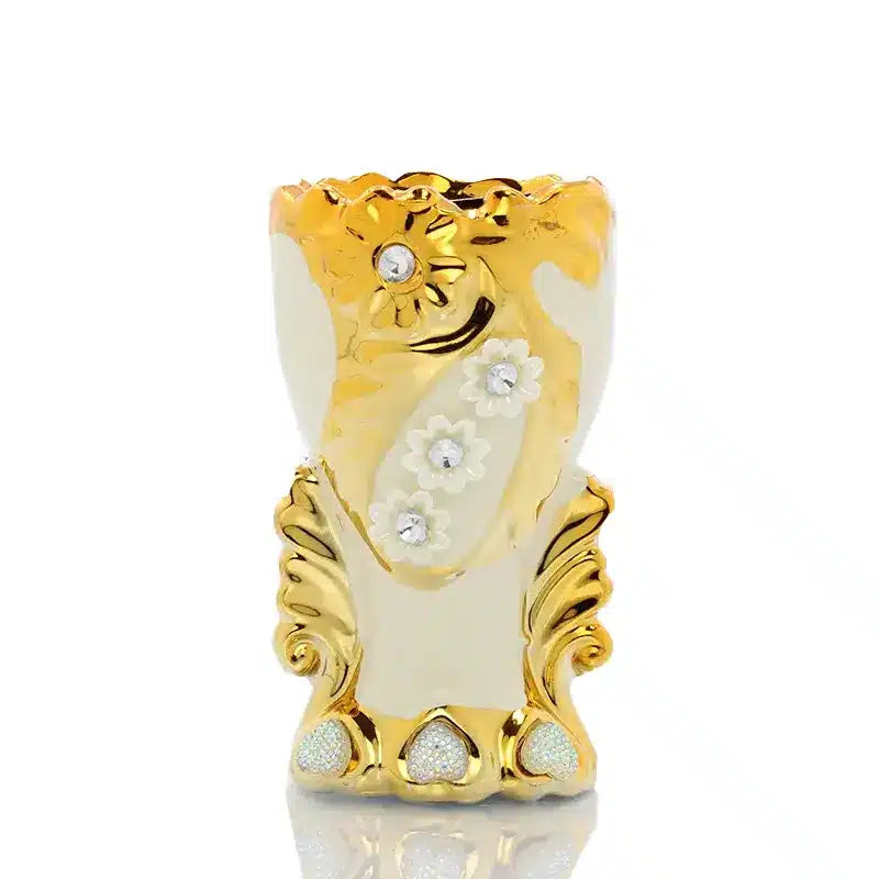 Cream & Gold Bukhoor Burner  0145