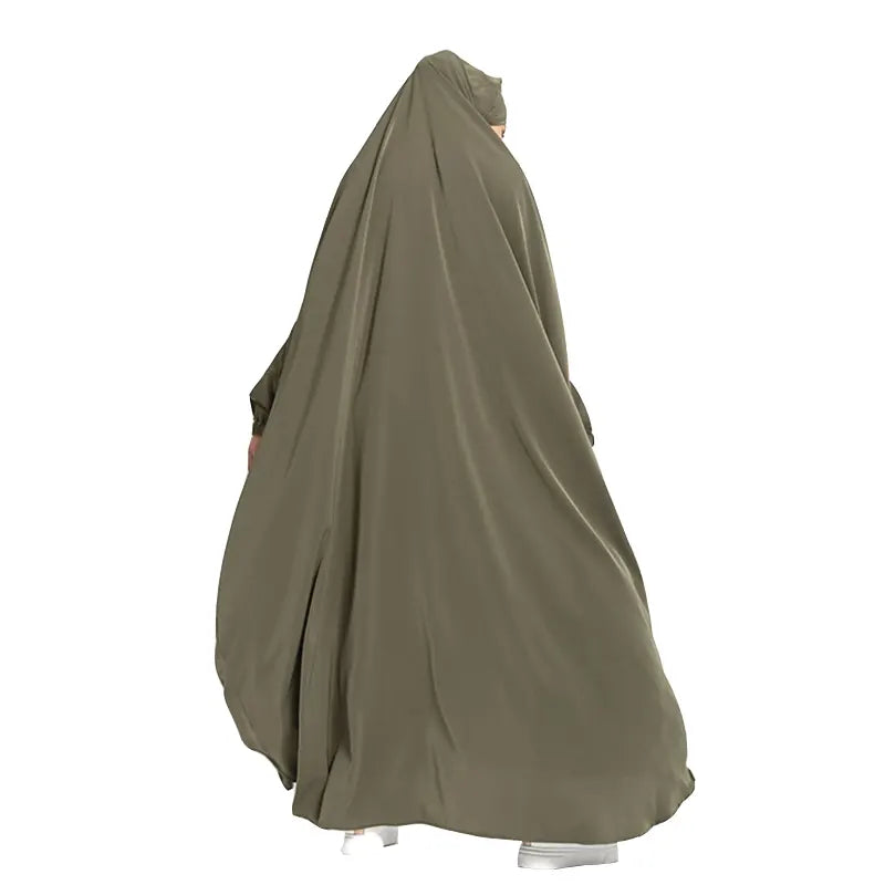 One Piece Olive Jilbab