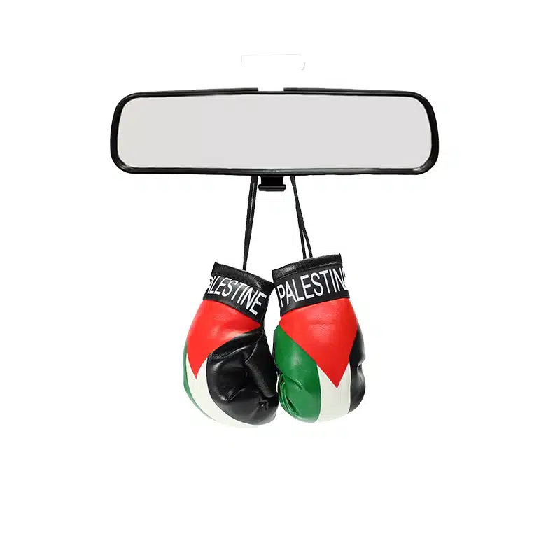 Palestine Flag Boxing Glove Car Hanger