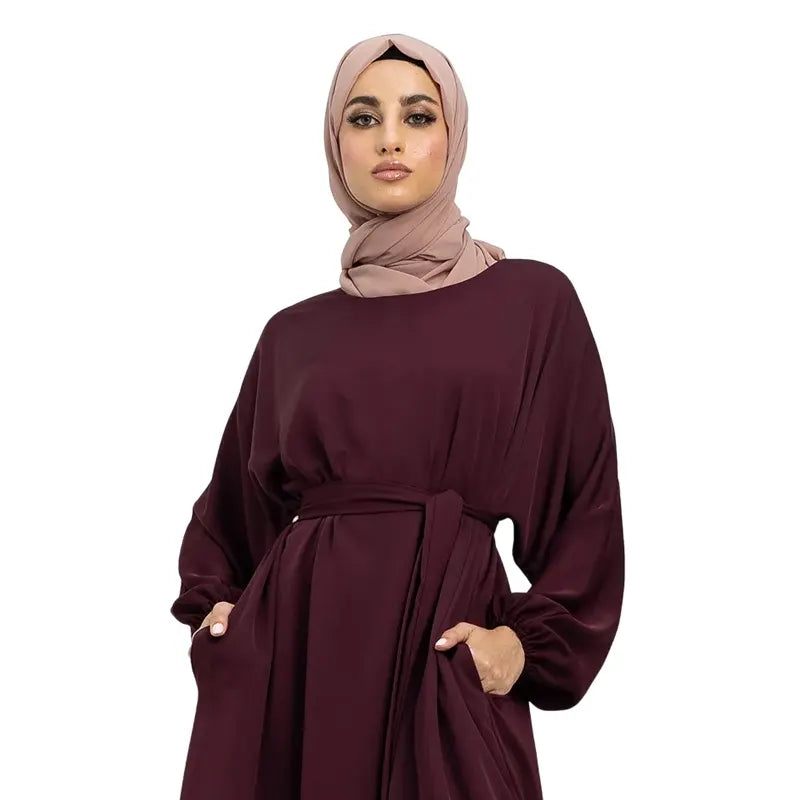 Basic Abaya Plum