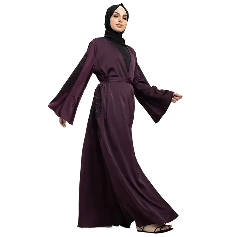 Inaya Embroidered Plum Kimono