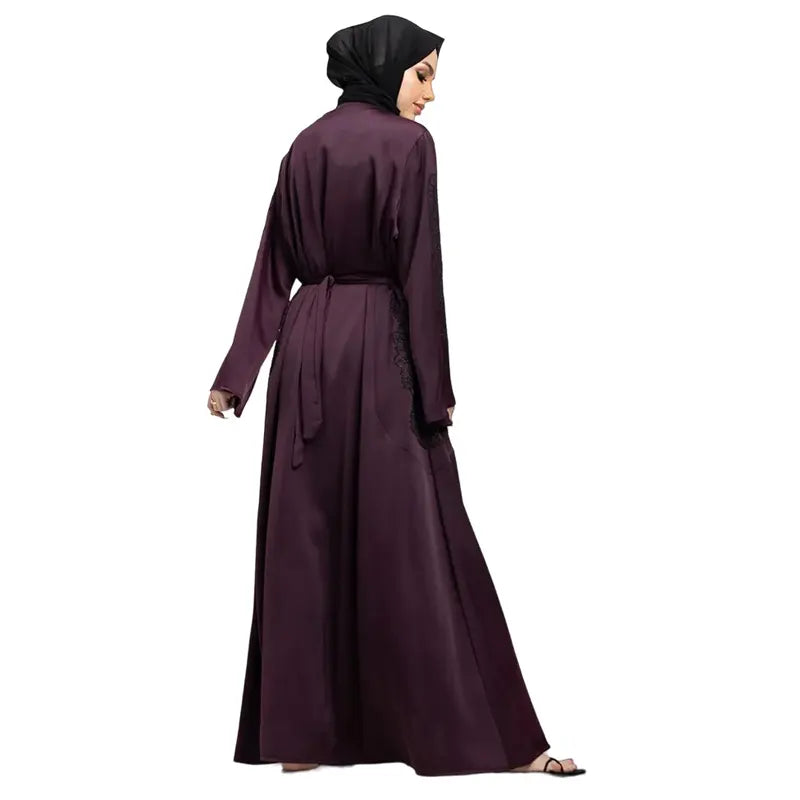 Inaya Embroidered Plum Kimono