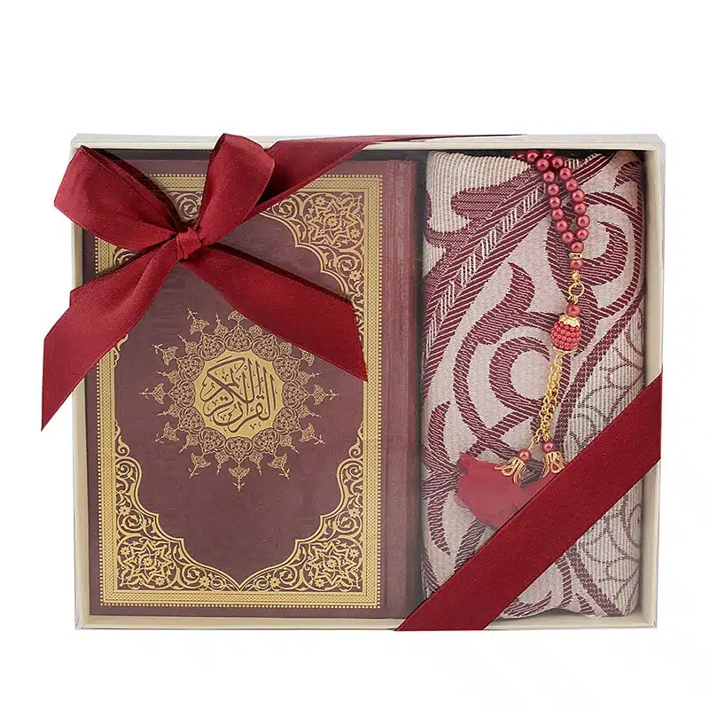 Maroon Medium Quran Gift Set 11038