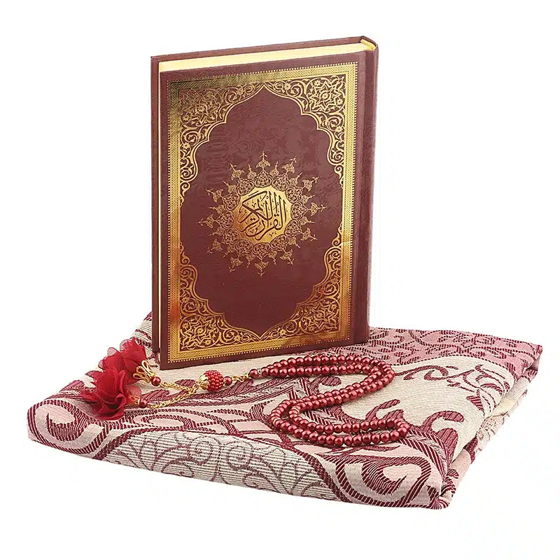 Maroon Medium Quran Gift Set 11038