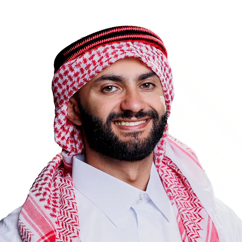 Mens Red Shemagh Ring AM50070