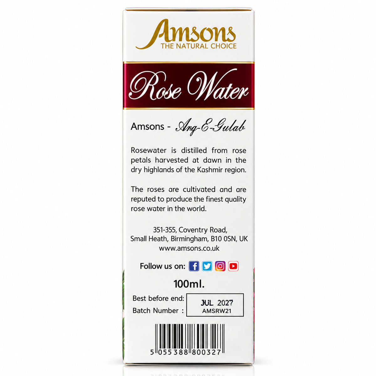 Pure Rose Water 100ml