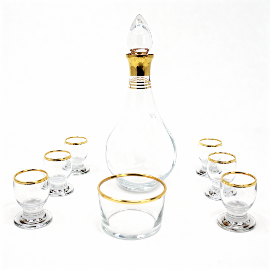 8 Pc Gold Trimmed Zamzam Set 2402