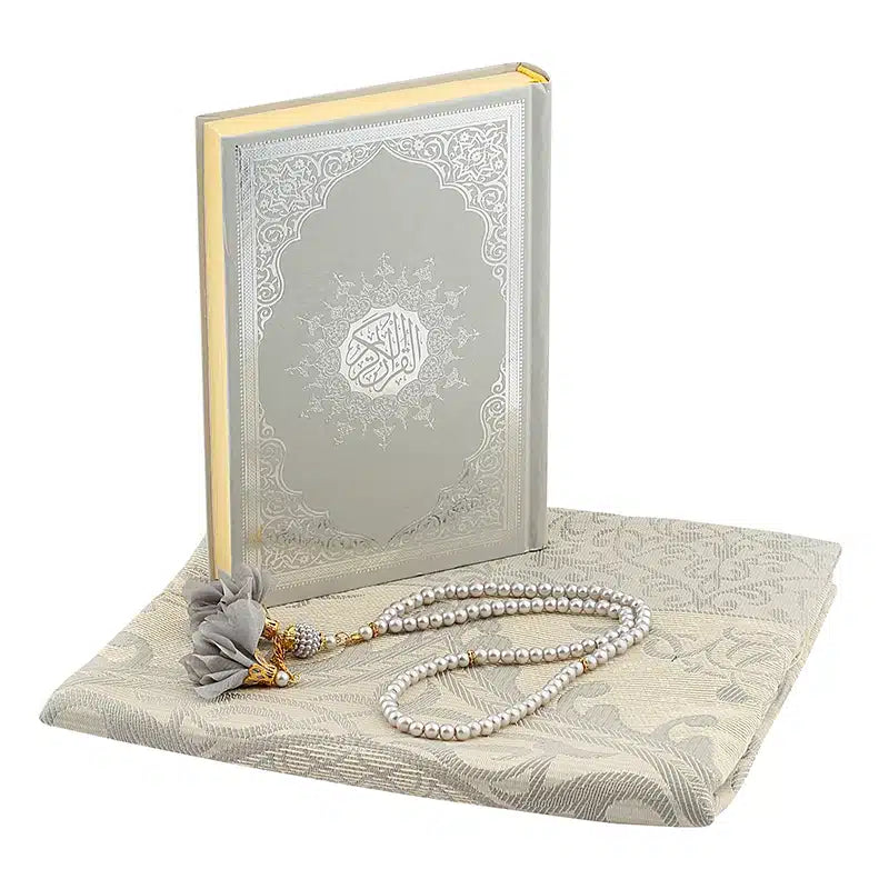 Silver Medium Quran Gift Set 11038