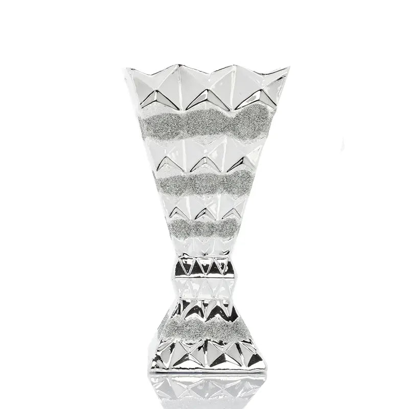 Small Silver Bukhoor Burner Edged AM00852S
