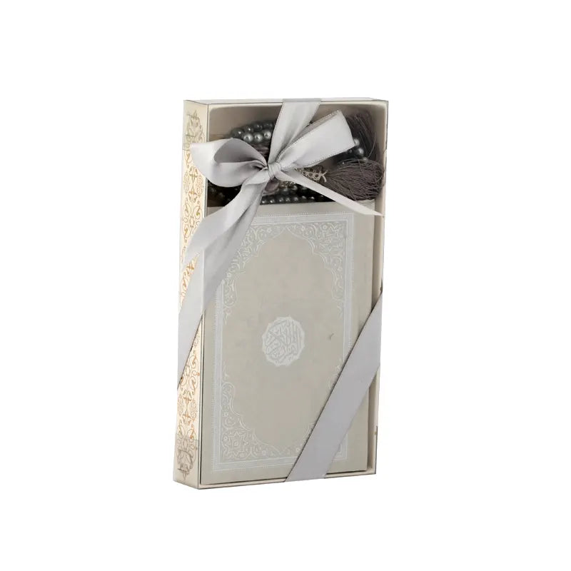 Grey Small Quran and Tasbeeh Gift Set 1619