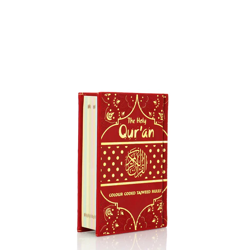 Red Colour Coded Pocket Size Tajweed Quran 347