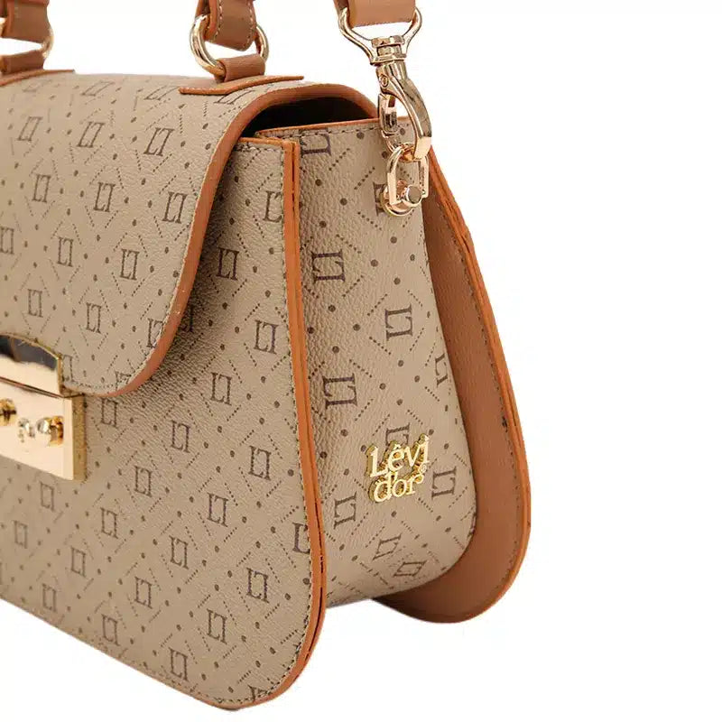 Women's Beige Top Handle Designer Hand Bag Ref 930006