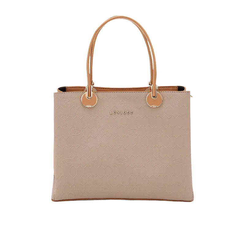 Women's Latte Medium Top Handle Tote Bag Ref 930013