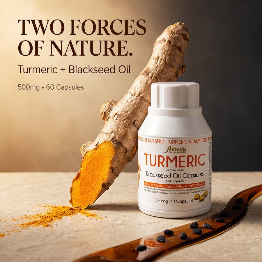 Turmeric Capsules Food Supplement 60 Tablets