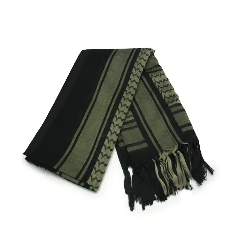 Light Green And Black Shemagh