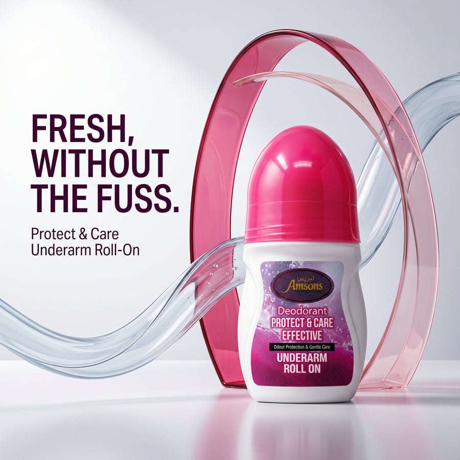 Protect & Care Pink Roll On Deodorant 50ml