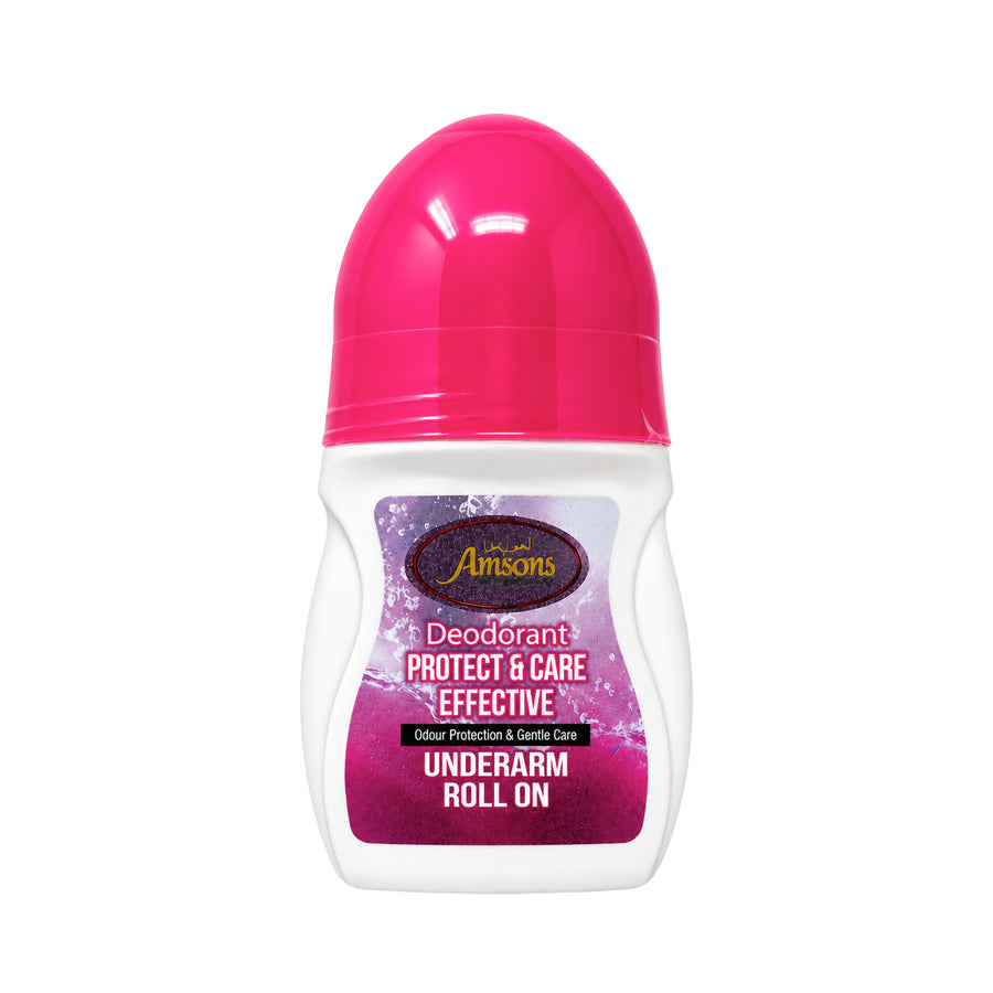 Protect & Care Pink Roll On Deodorant 50ml
