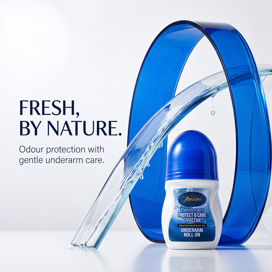 Protect & Care Blue Roll On Deodorant 50ml