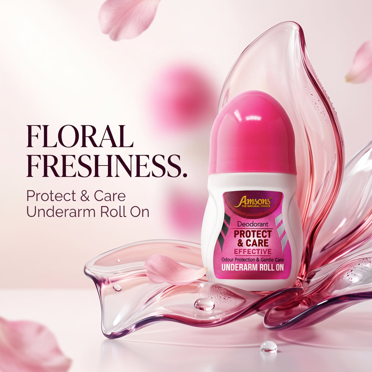 Protect & Care Floral Deodorant Roll On 50ml