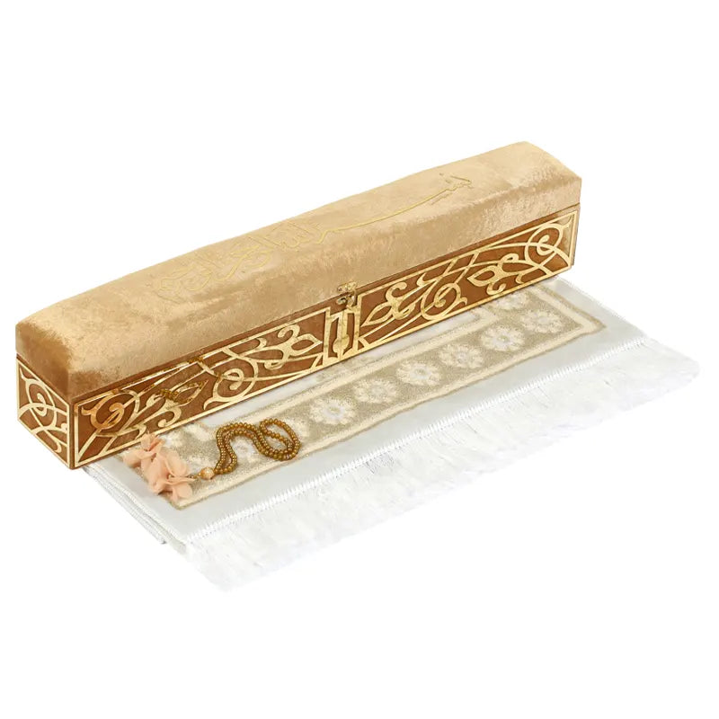 Gold Velvet Plexi Prayer Gift Box