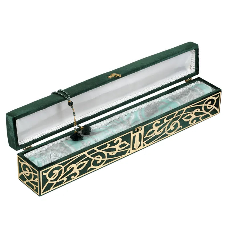 Green Velvet Plexi Prayer Gift Box 11002