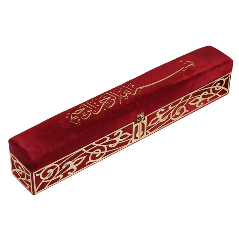 Dark Red Velvet Plexi Prayer Gift Box 11002