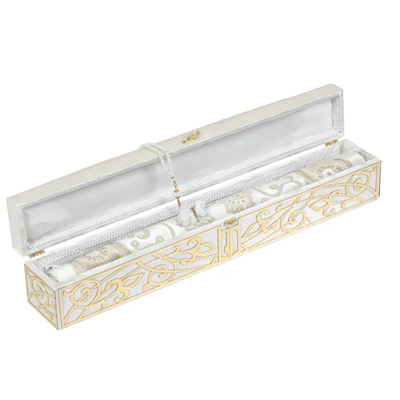 White Velvet Plexi Prayer Gift Box
