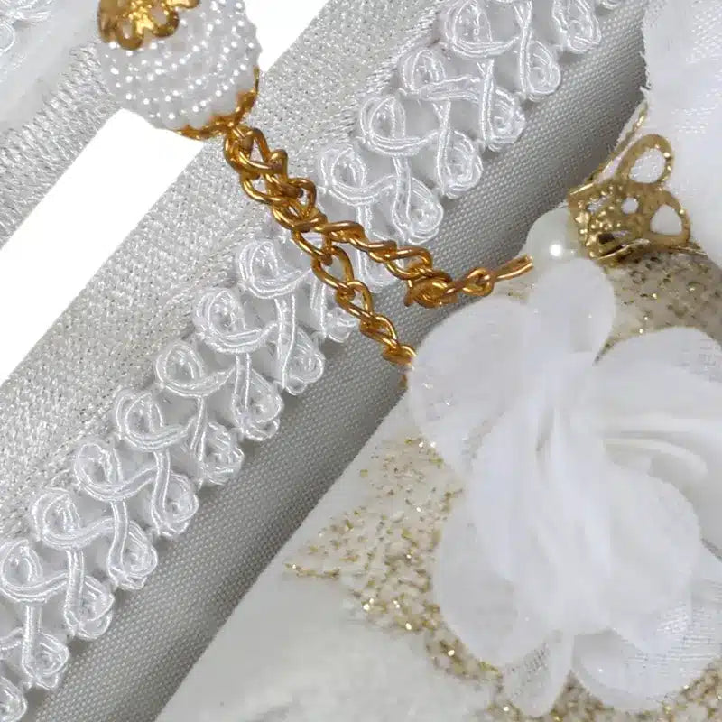 Cream Velvet Plexi Prayer Gift Box 11002
