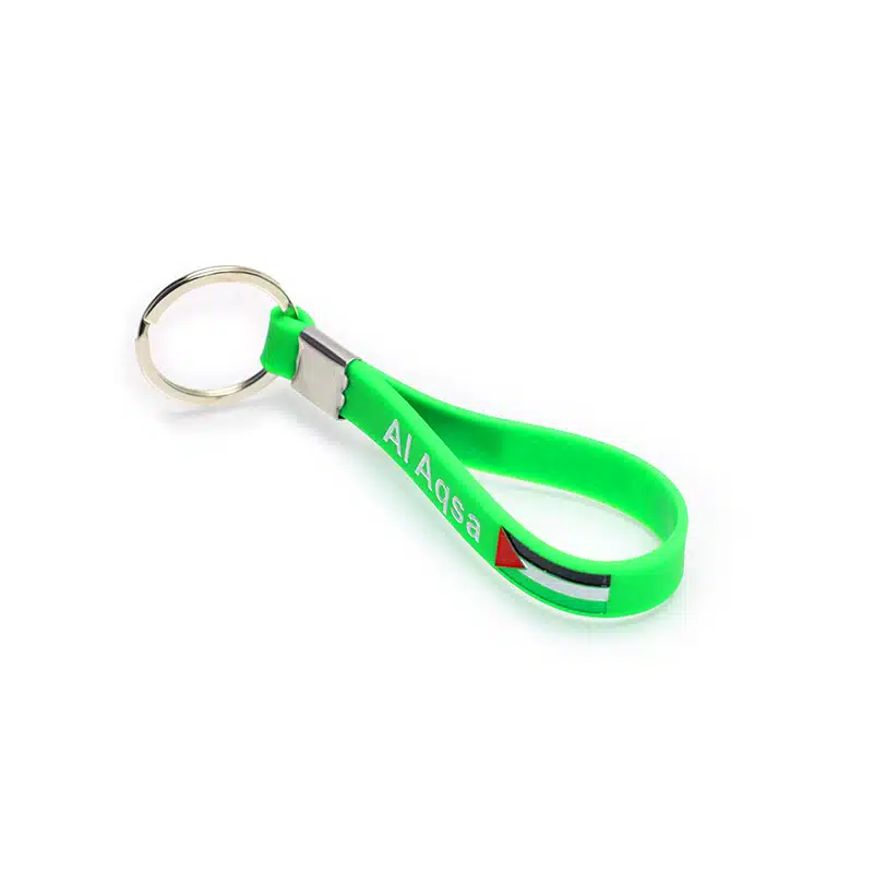 Bright Green Palestine Keyring