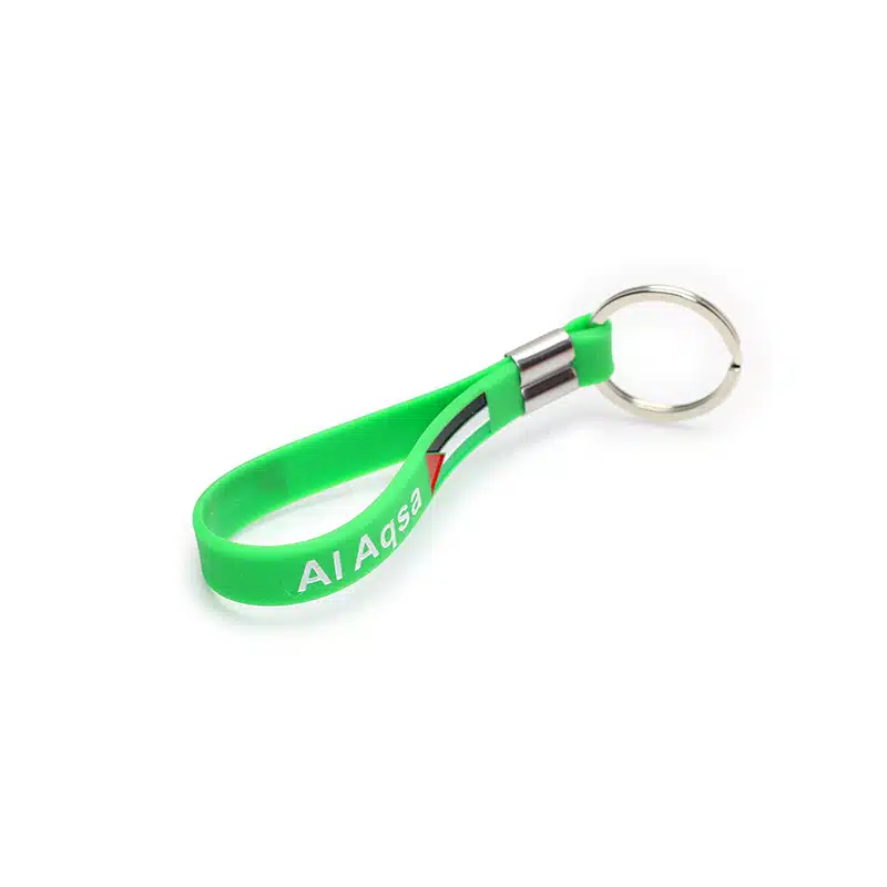 Bright Green Palestine Keyring