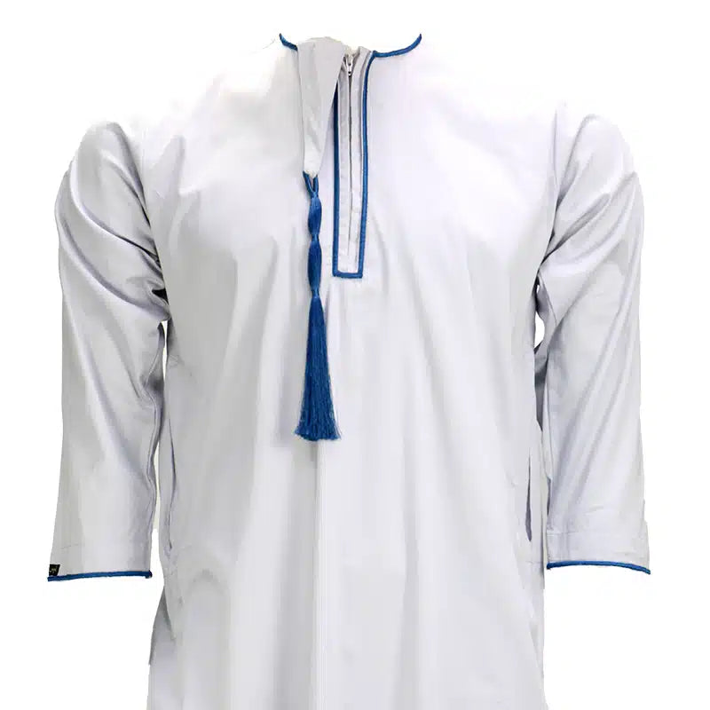 Boy's Elegant White Tasseled Thobe AMSC 1520-10