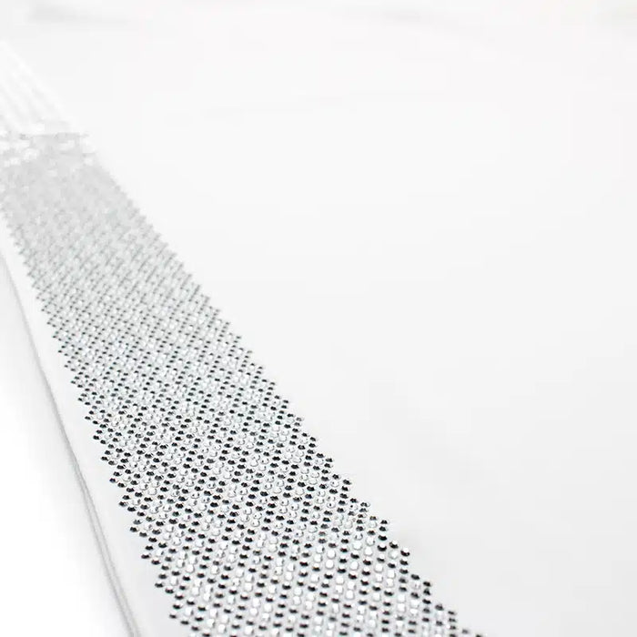 Detail Beaded Madinah Pearl White Chiffon Hijab
