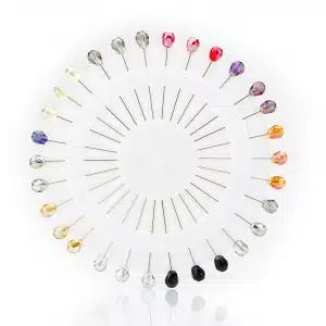 Mild Multi Coloured Crystal Wheel Scarf Hijab Pins