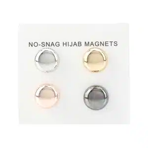 Multi Coloured Metallic Hijab Scarf Magnets Pins