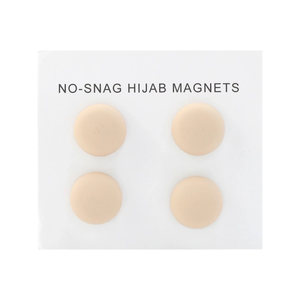 Cream Matte Hijab Scarf Magnets Pins