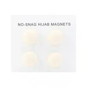 Light Cream Matte Hijab Scarf Magnets Pins