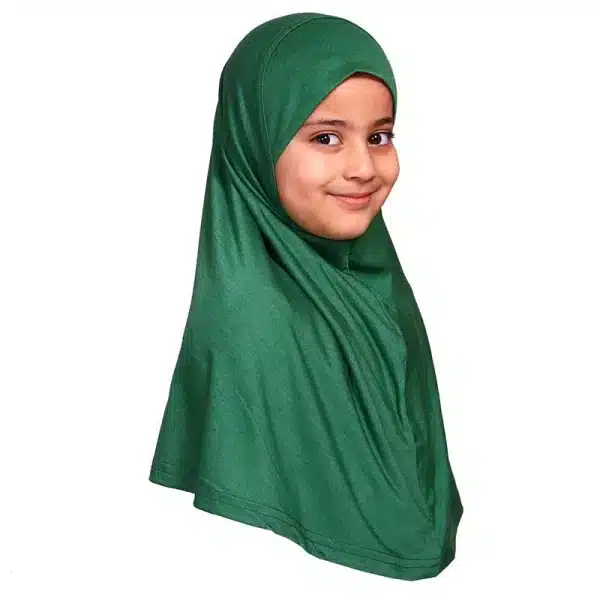 Small Size Green Girls Hijab Scarf