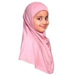 Petal Pink Girls Small Size Hijab Scarf