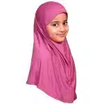 Small Size Raspberry Girls Hijab Scarf